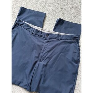 Walter Hagen Pants Men 42x30 Blue Straight Golf Flat Front Outdoor Anti Slip *